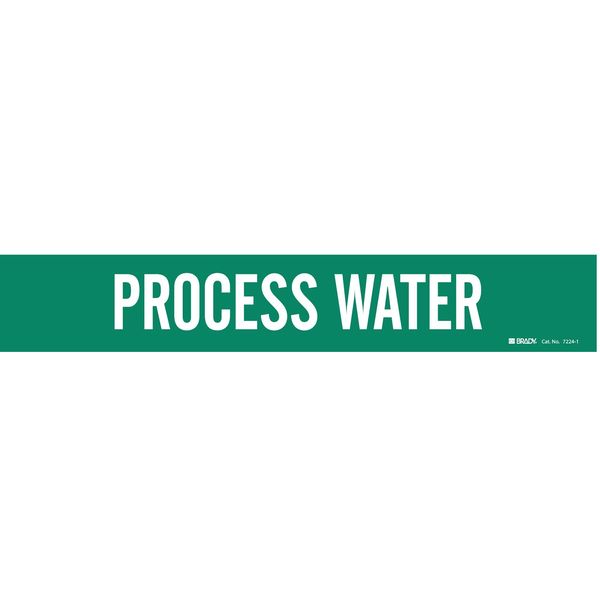 Pipe Mrkr, Process Water, 2-1/2to7-7/8 In, 7224-1