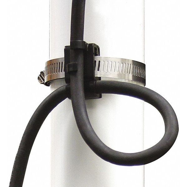 Cable Clamp, 12 Gauge, ABS Plastic/SS
