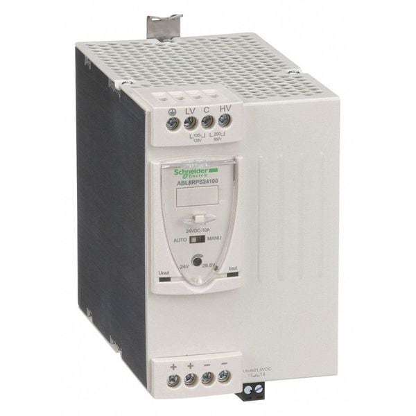 DC Power Supply, 24VDC, 10A, 50/60Hz