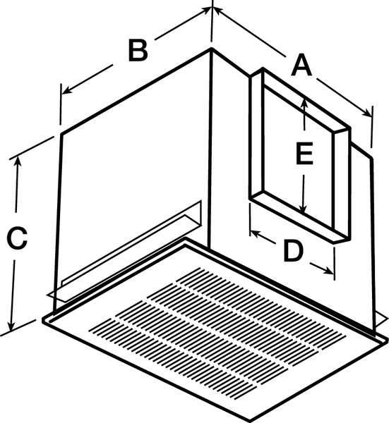 Ceiling Ventilator, Insulated, 752 CFM