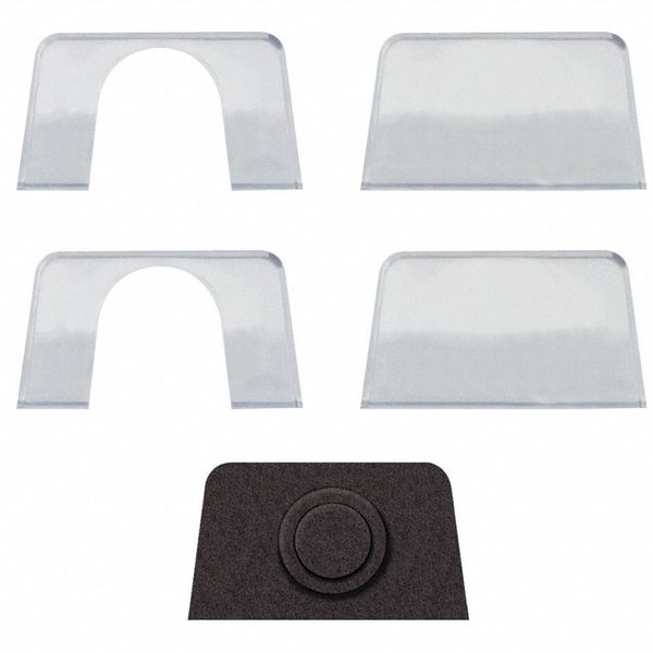 Surface Mount Clear Poly Enclose Protective Cover 4inD