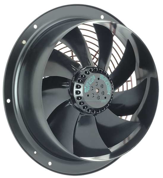 Axial Fan, Round, 115V AC, 1 Phase, 1100 cfm