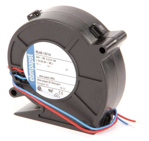 Compact Blower, Square, 24V DC, 16.5 cfm cfm, 3 in W.