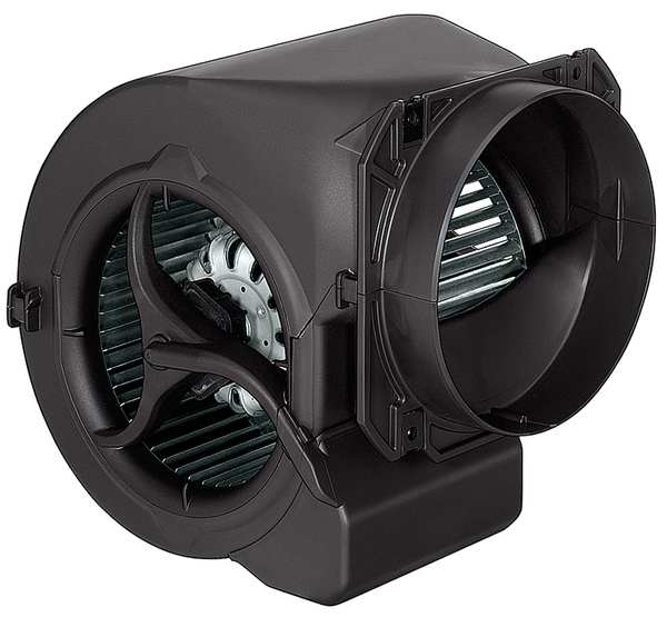 Round OEM Blower, 1800 RPM, 1 Phase, Direct, Polypropylene Plastic
