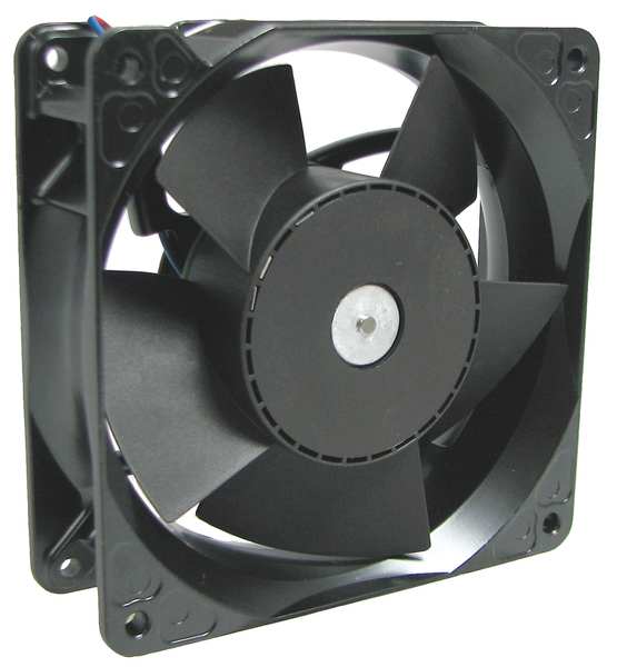 Axial Fan, Square, 12V DC, 209 cfm, 4 11/16 in W.