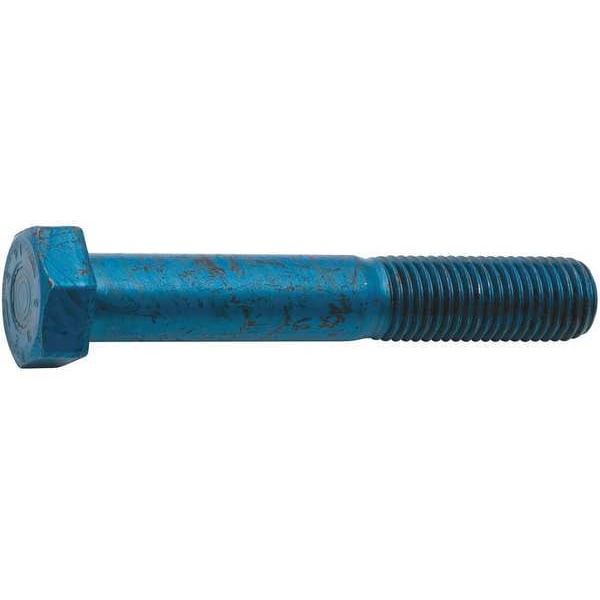 Class 10.9, M20-2.50 Hex Head Cap Screw, Blue Phosphate Steel, 100 mm L, 5 PK