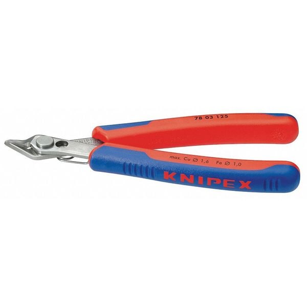 5 in 78 Diagonal Cutting Plier Flush Cut Pointed Nose Uninsulated