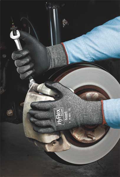 Foam Nitrile Coated Gloves, Palm Coverage, Gray, M, PR