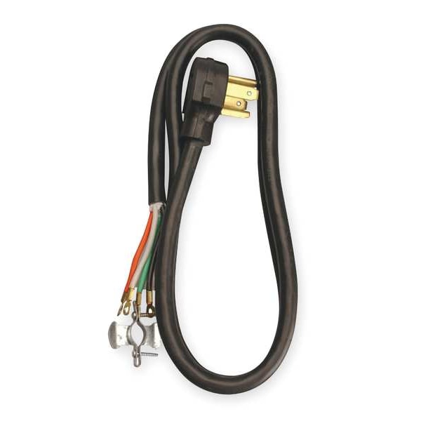 Dryer Cord, 30A, 6 ft., Black