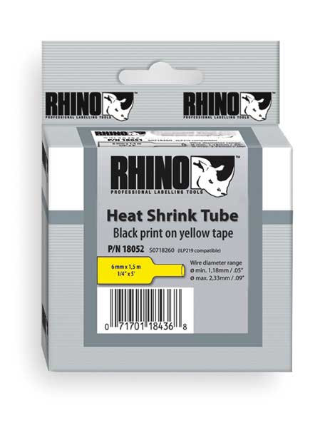 RHINO (R) Heat Shrink Tube Label 3/4