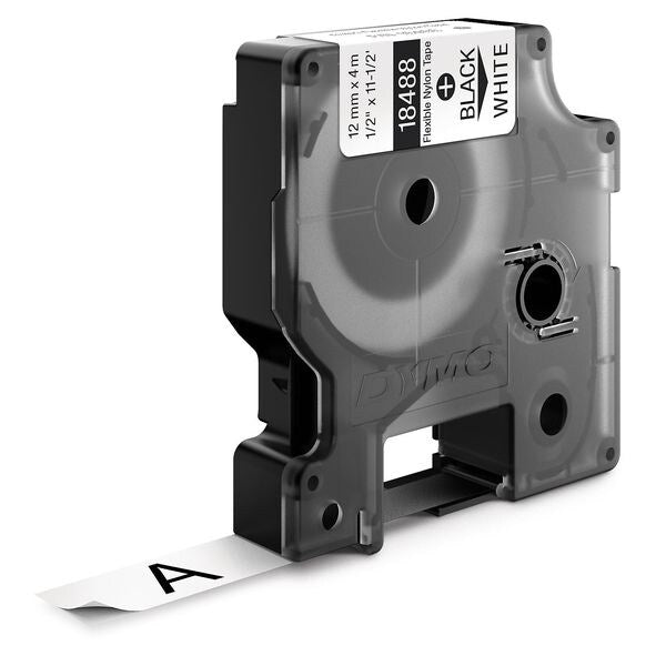 Rhinoâ¢ Label Cartridge, Black/White, 11-1/2 ft. L