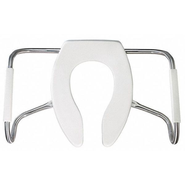 Toilet Seat, With Cover, Plastic, Elongated, White