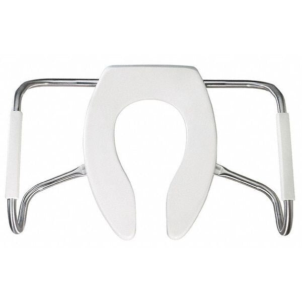 Toilet Seat, Without Cover, Plastic, Elongated, White