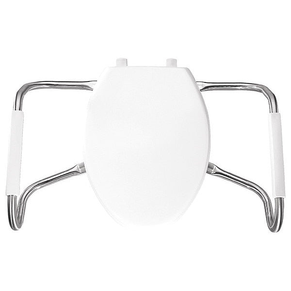 Toilet Seat, With Cover, Plastic, Elongated, White