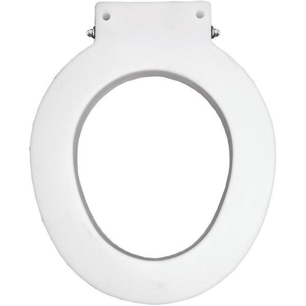 Toilet Seat, Without Cover, Plastic, Round, White