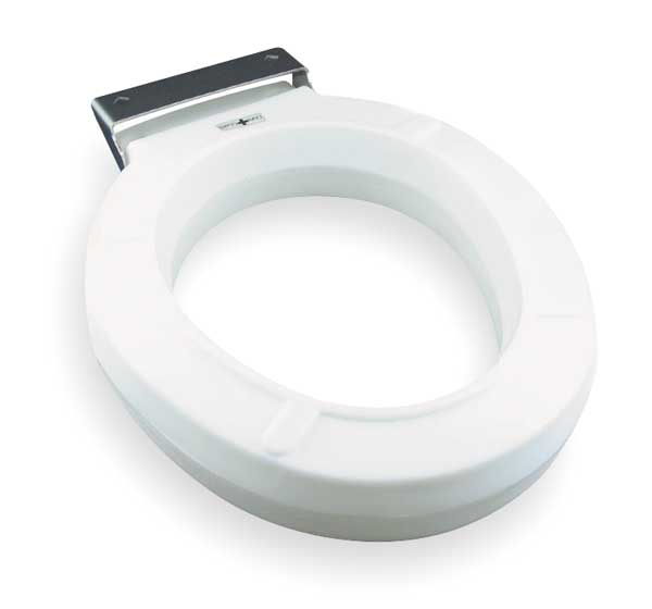 Toilet Seat, Without Cover, Plastic, Round, White
