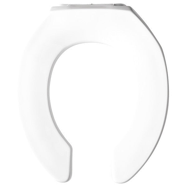 Toilet Seat, Without Cover, Plastic, Round, White