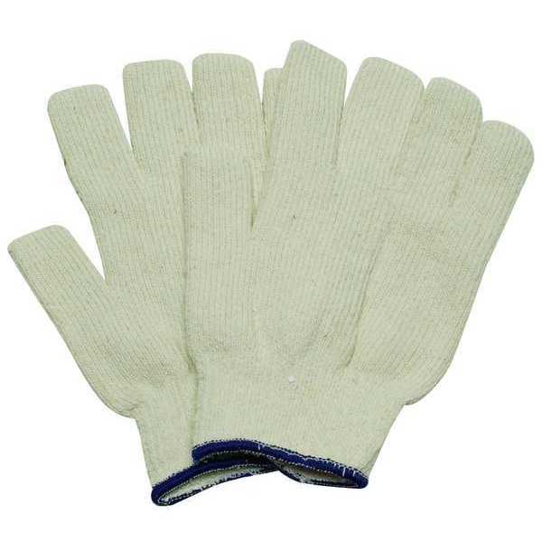 Heat Resist Gloves, Wht, L, Terry Cloth, PR