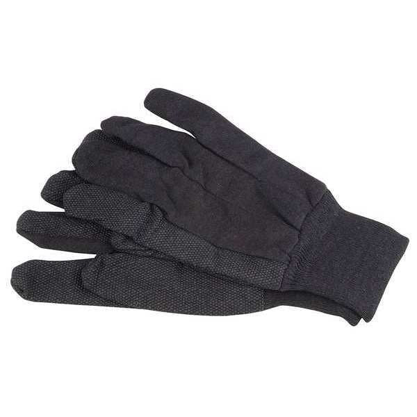 Jersey Gloves, Poly/Cotton, L, Brown, PR