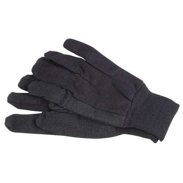Jersey Gloves, Poly/Cotton, S, Brown, PR