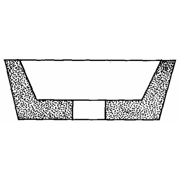 Flaring Cup Wheel, 6 Diax2 Tx1.25 AH, PK5