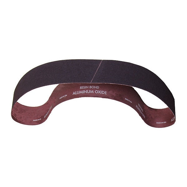 Sanding Belt, Coated, 2 in W, 48 in L, 36 Grit, Extra Coarse, Aluminum Oxide, R228 Metalite, Brown