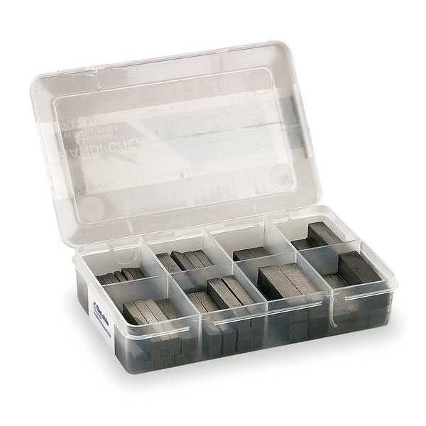 Undersized Machine Key Kit, 1018 Steel, Plain, 70 Pieces, -0.002 in Thick Tolerance
