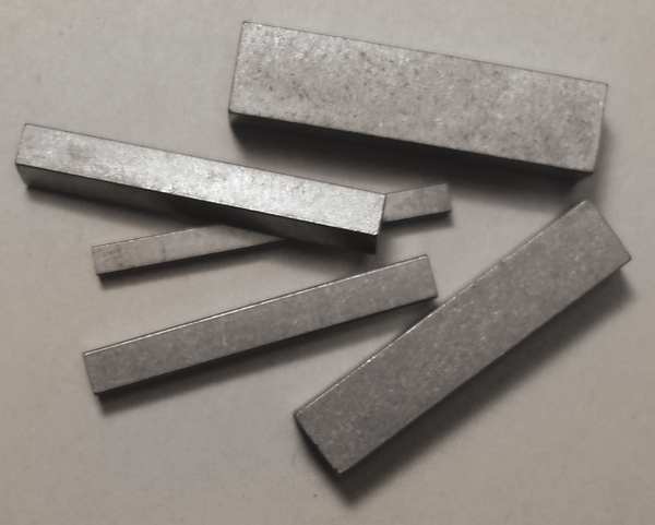Undersized Machine Key Kit, 1018 Steel, Plain, 70 Pieces, -0.002 in Thick Tolerance
