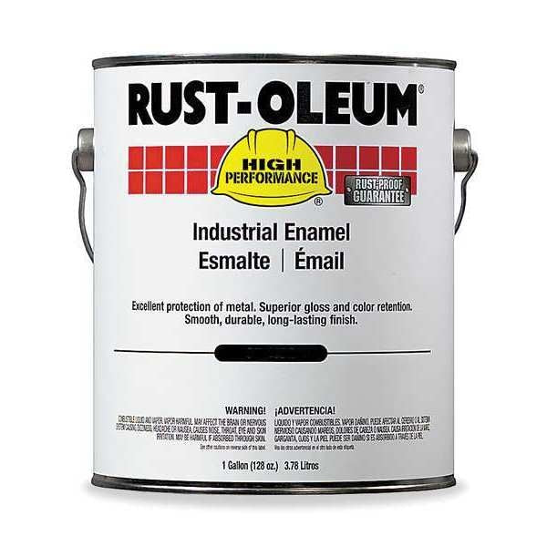 Interior/Exterior Paint, High Gloss, Oil Base, Safety Green, 1 gal