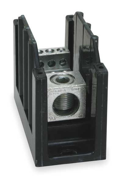 Pwr Dist Block, 310A, 1P, 6P Secondary, 600V