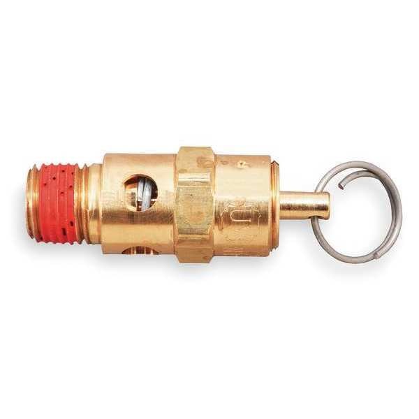Air Safety Valve, 1/4 In Inlet, 125 psi