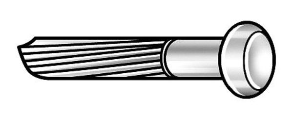 Masonry Nail, Fluted, 1 In L, PK173