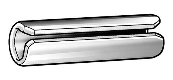 M6 X 45 Spring Pin ISO Steel Plain