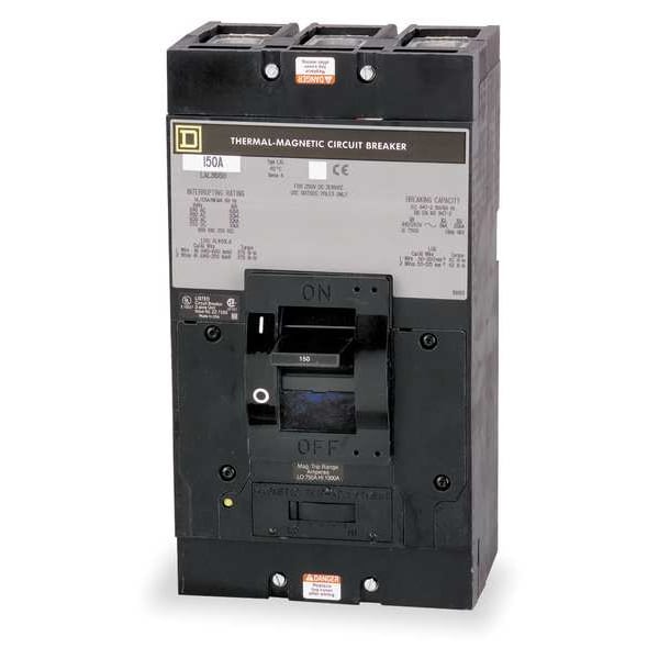 Molded Case Circuit Breaker, 250 A, 600V AC, 2 Pole, Free Standing Mounting Style, LAL Series