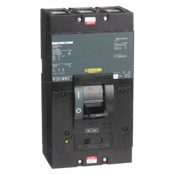 Molded Case Circuit Breaker, 300 A, 600V AC, 3 Pole, Free Standing Mounting Style, LAL Series