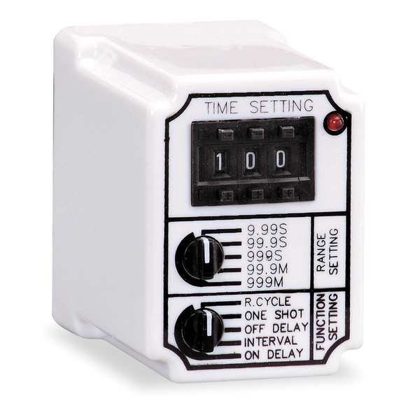 Time Delay Relay, 24VAC/DC, 10A, DPDT