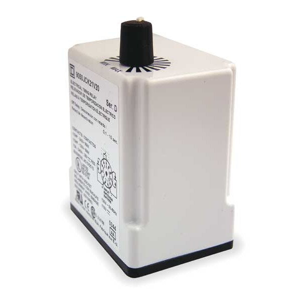 Time Delay Rlay, 120VAC, 10A, DPDT, 0.1 sec.