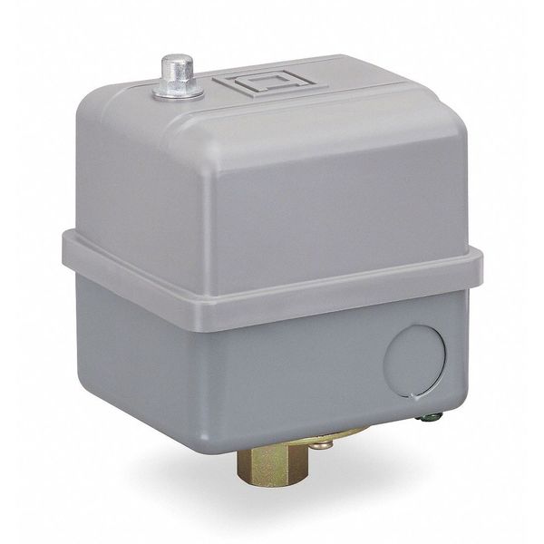 Pressure Switch, (1) Port, 1/4 in FNPS, DPST, 5 to 80 psi, Standard Action