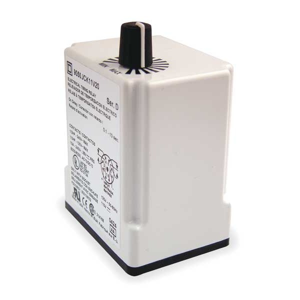 Time Delay Relay, 24VAC/DC, 10A, DPDT