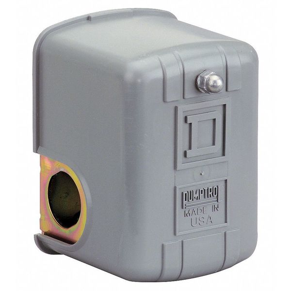 Pressure Switch, (1) Port, 1/4 in FNPS, DPST, 5 to 65 psi, Standard Action