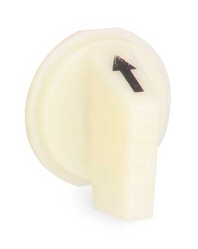 Selector Switch Knob, Lever, White, 30mm