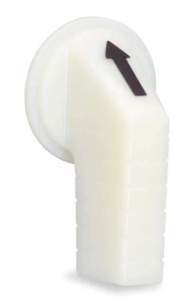 Switch Knob, Extended Lever, White, 30mm