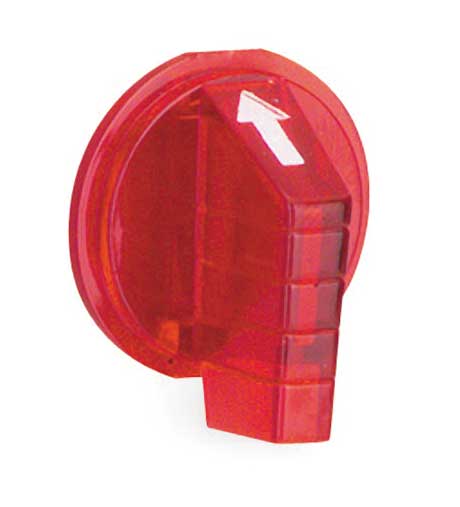 Selector Switch Knob, Lever, Red, 30mm