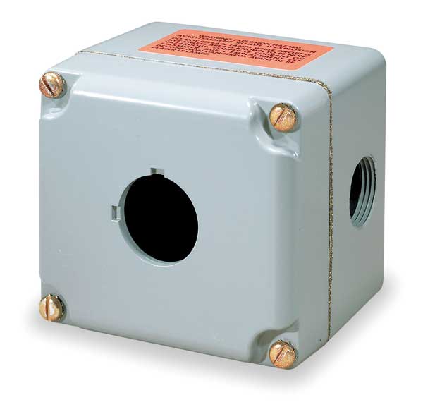 Pushbutton Enclosure, 30mm, 1 Hole, Al