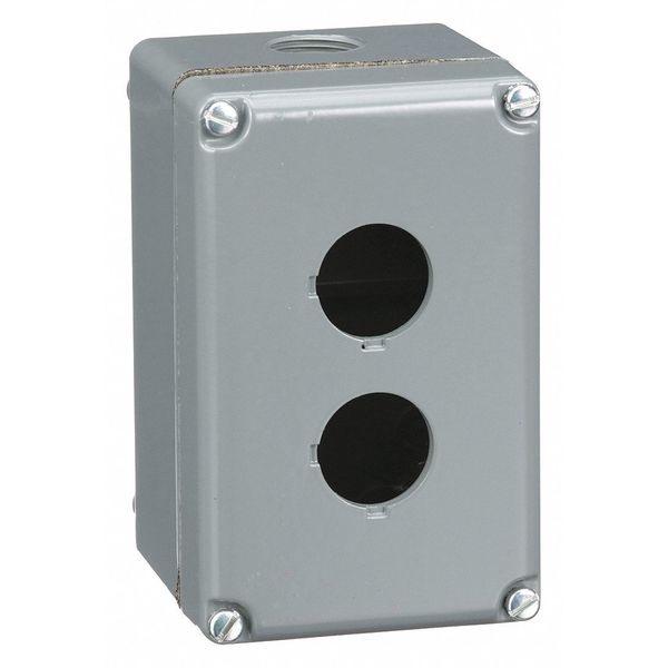 Pushbutton Enclosure, 30mm, 2 Holes, Al