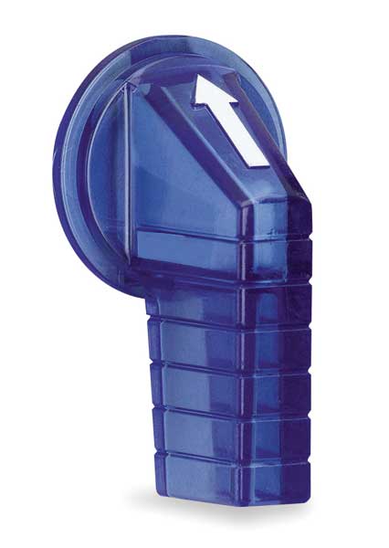 Switch Knob, Extended Lever, Blue, 30mm