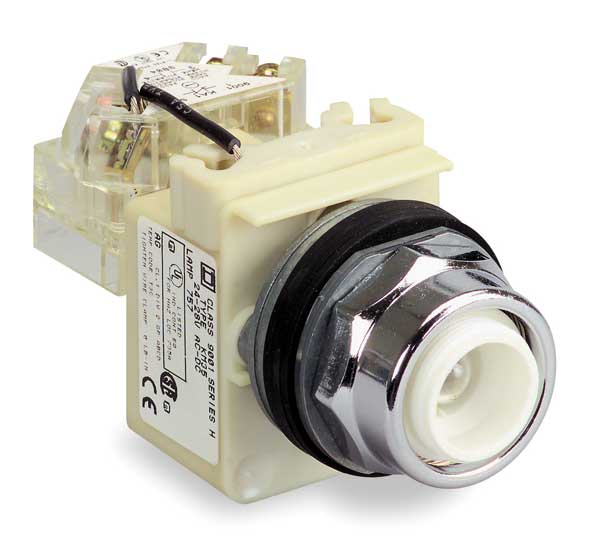 Illuminated Push Button Operator, 30 mm, Green