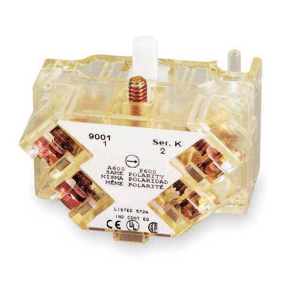 Contact Block, 1NC/1NO Late Open, 30mm