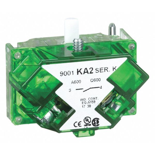 Contact Block, Momentary, 1NO, 30 mm, 10A @ 600V AV, Screw-clamp Terminal