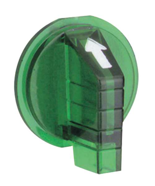Selector Switch Knob, Lever, Green, 30mm